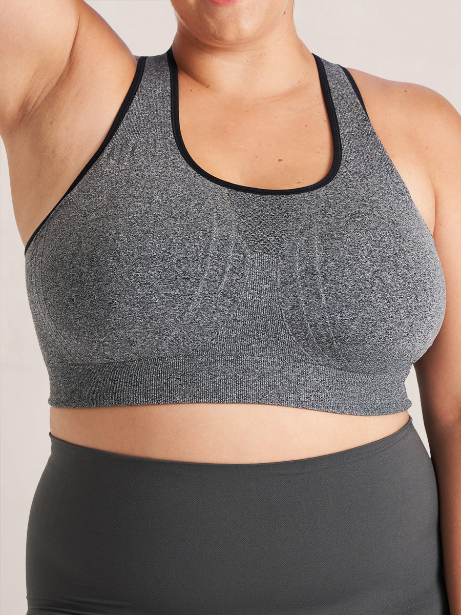 NOVIBELLE® Seamless Racerback Sports Bra