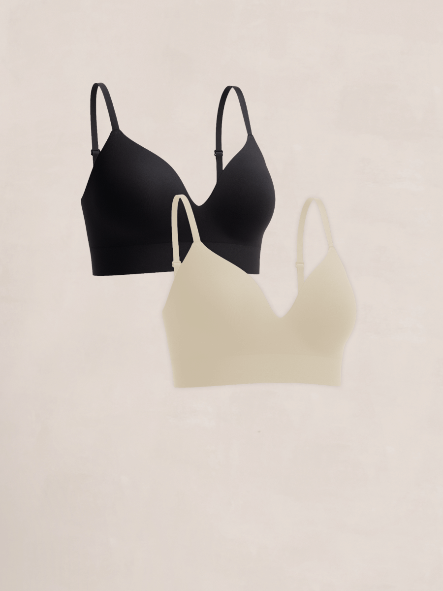 NOVIBELLE® 2-Pack Supportive Comfort Wireless Shaping Bra